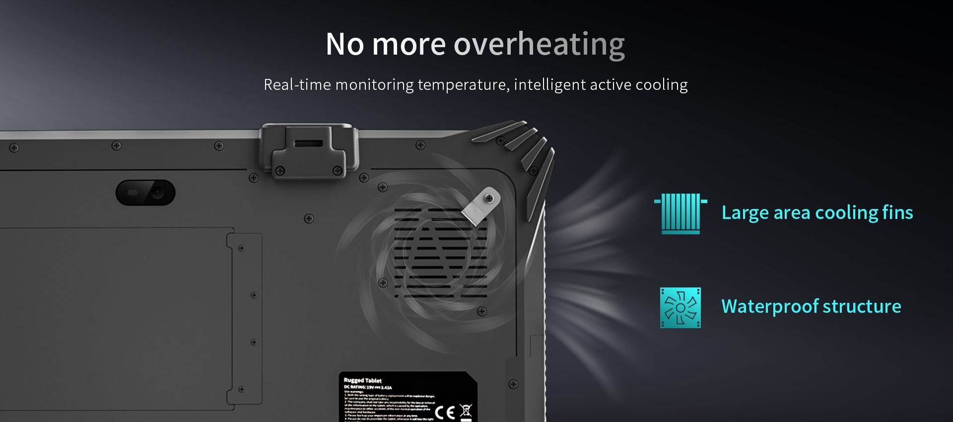 Real-time monitoring temperature, intelligent active cooling