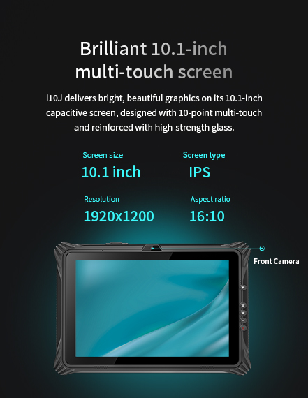 Brilliant 10.1-inch multi-touch screen
