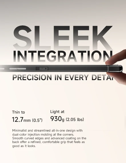 Sleek Integration - Thin and Light Rugged Tablet