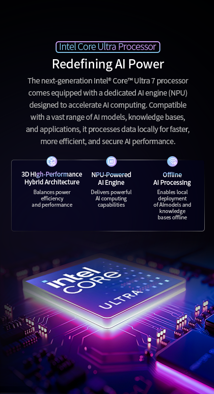 EM-X14M rugged AI PC mobile view with Intel Core Ultra 7 processor for field operations, AI workloads and mobile productivity